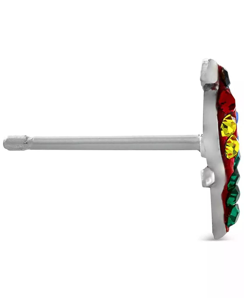 商品Giani Bernini|Multicolor Crystal Parrot Stud Earrings in Sterling Silver, Created for Macy's,价格¥335,第3张图片详细描述
