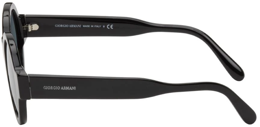 商品Giorgio Armani|Black Round Sunglasses,价格¥1434,第3张图片详细描述
