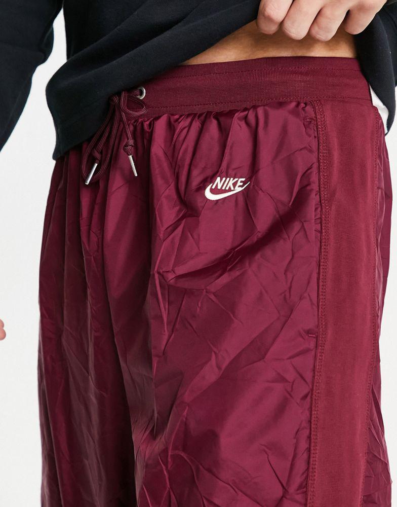 Nike Circa Premium winter textured casual trousers dark beetroot red商品第3张图片规格展示