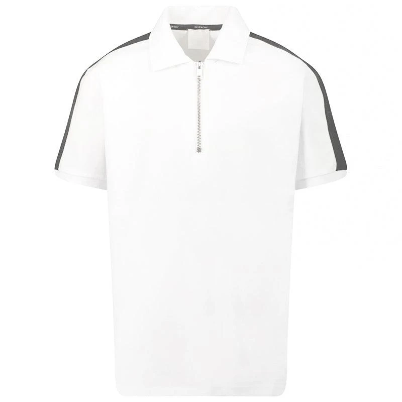 商品Givenchy|大童款 白色珠地布缝线 Polo 衫【香港仓极速发货】,价格¥1646,第1张图片