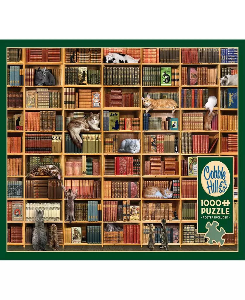 商品Cobble Hill|the Cat Library Puzzle,价格¥150,第2张图片详细描述