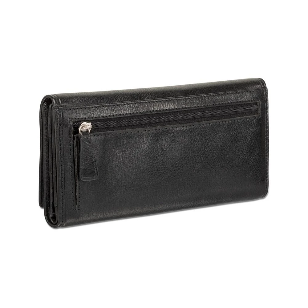 商品Mancini Leather Goods|Equestrian-2 Collection RFID Secure Trifold Wallet,价格¥881,第3张图片详细描述