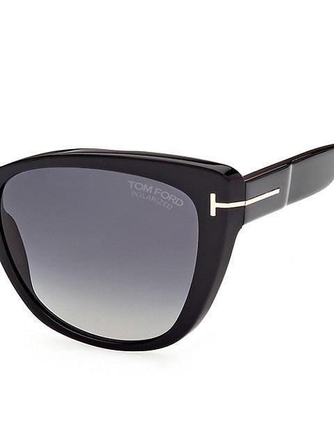 商品Tom Ford|Nora 57MM Cat Eye Sunglasses,价格¥3318,第5张图片详细描述