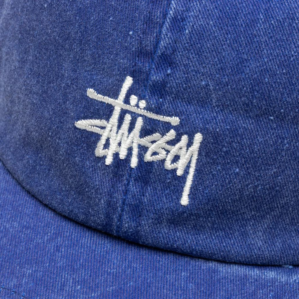 商品STUSSY|Stussy Washed Stock Low Pro Cap - Blue,价格¥343,第2张图片详细描述