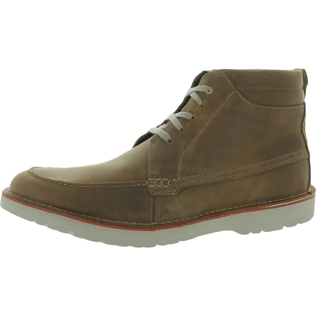 商品Clarks|Clarks Vargo Moc Men's Leather Lace-Up Moc Toe Ankle Boots,价格¥326,第2张图片详细描述