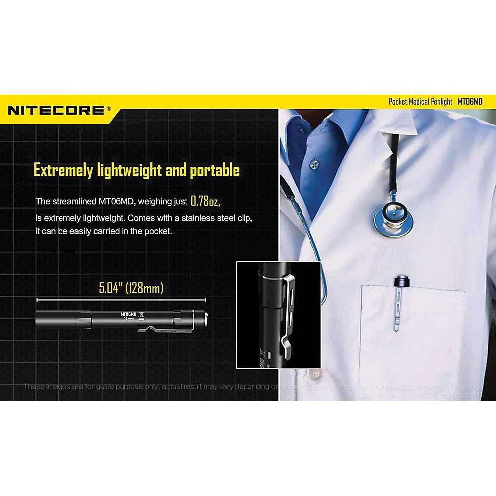NITECORE MT06MD 180 Lumen Nichia 219B 2xAAA LED Penlight - MT06 Upgrade 商品