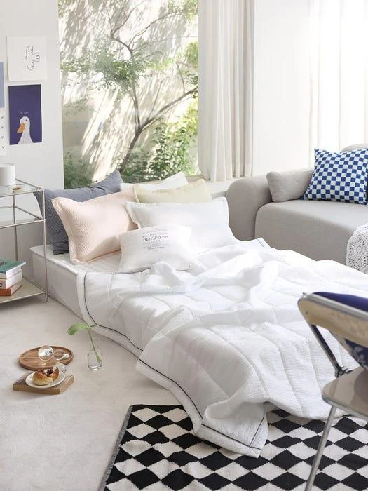 商品BELLELIFE|Honey Seersucker Summer Quilted Comforter,价格¥1349,第1张图片