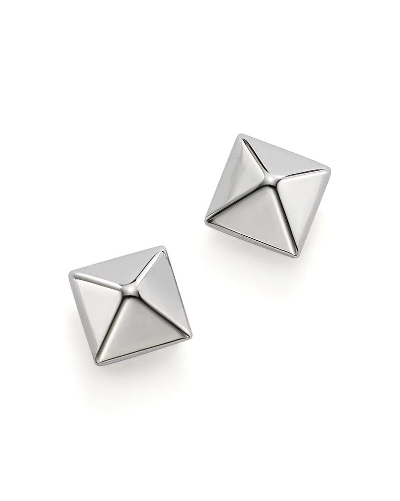 商品Bloomingdale's|Pyramid Post Earrings in 14K White Gold - Exclusive,价格¥1674,第1张图片