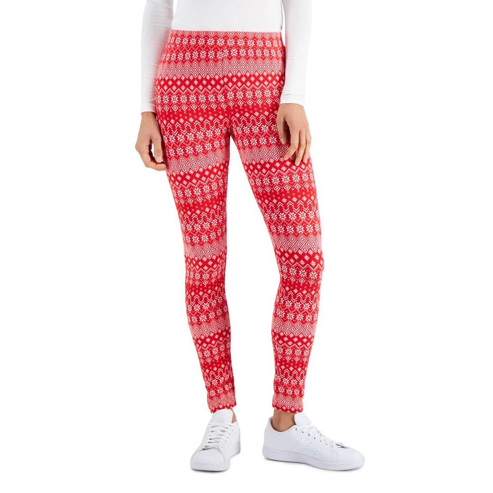 商品Style & Co|Women's Fair Isle Mid-Rise Leggings, Created for Macy's,价格¥61,第1张图片