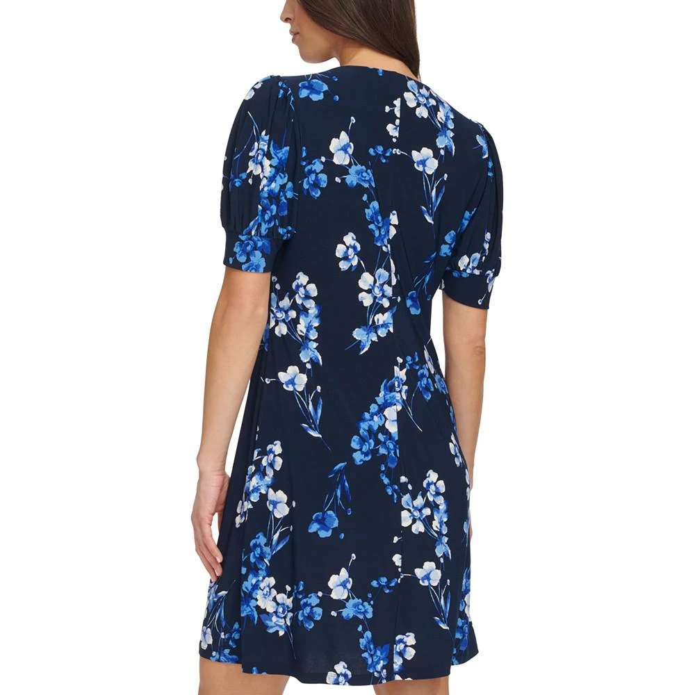 商品Tommy Hilfiger|Women's Wild Flower Puff-Sleeve Dress,价格¥375,第2张图片详细描述