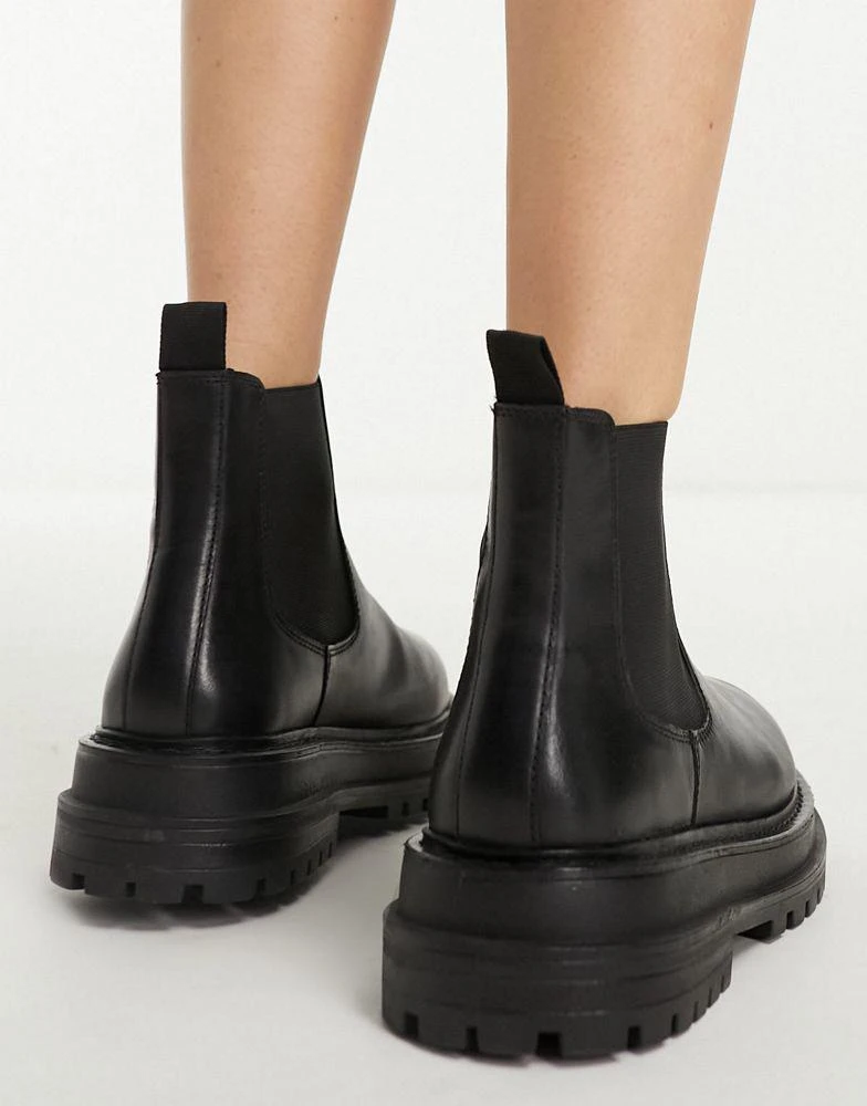 商品ASOS|ASOS DESIGN Appreciate leather chelsea boots in black,价格¥446,第3张图片详细描述