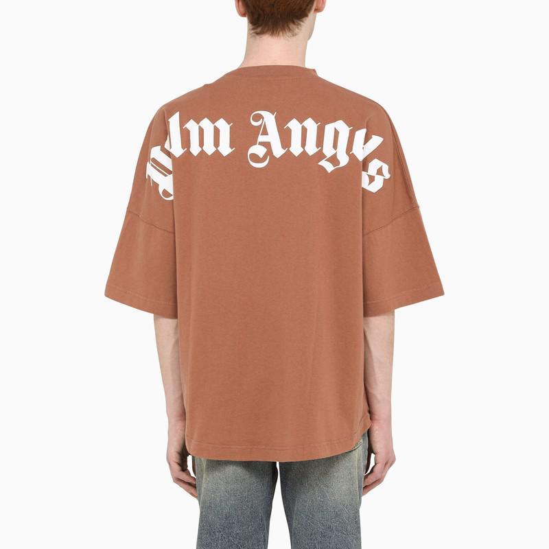 商品Palm Angels|Logo-print t-shirt tan,价格¥1085,第5张图片详细描述