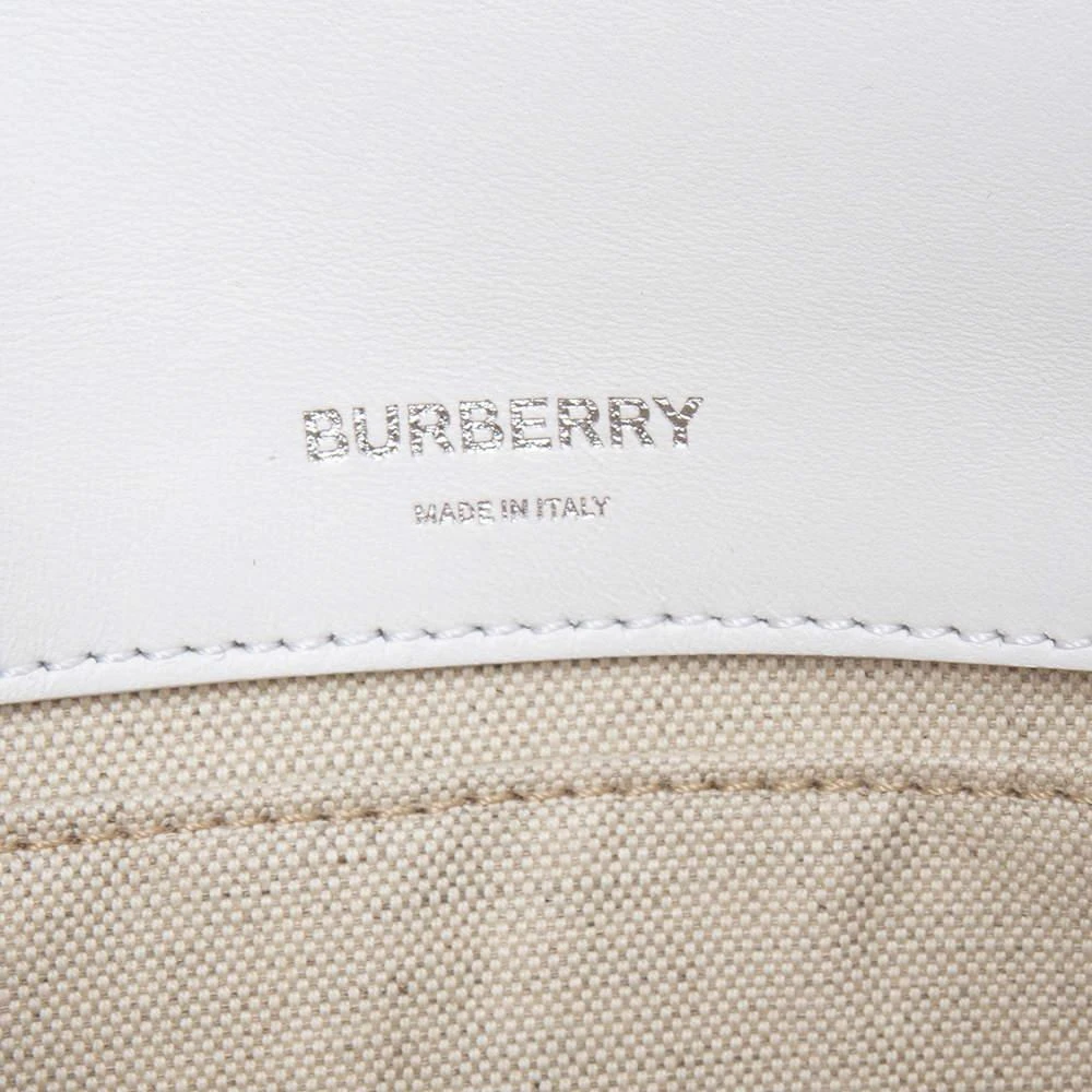 Burberry White/Red Woven Leather TB Lola Belt Bag 商品