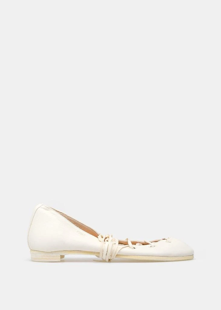 商品guidi|Guidi White 627R Ballerina Flats,价格¥8290,第1张图片