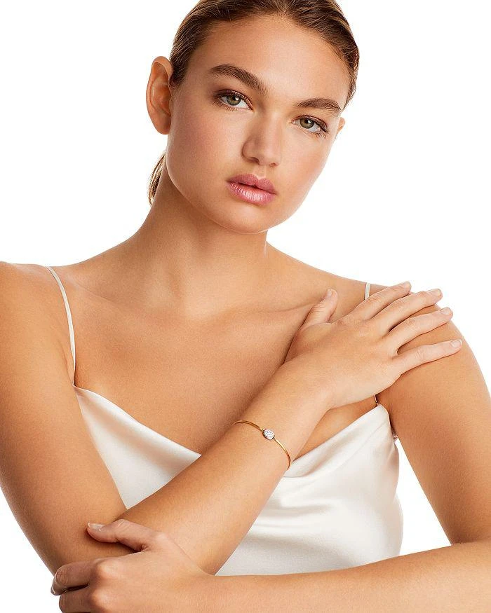 商品Marco Bicego|18K Two Tone Gold Siviglia Pavé Diamond Bangle Bracelet - 150th Anniversary Exclusive,价格¥16895,第2张图片详细描述