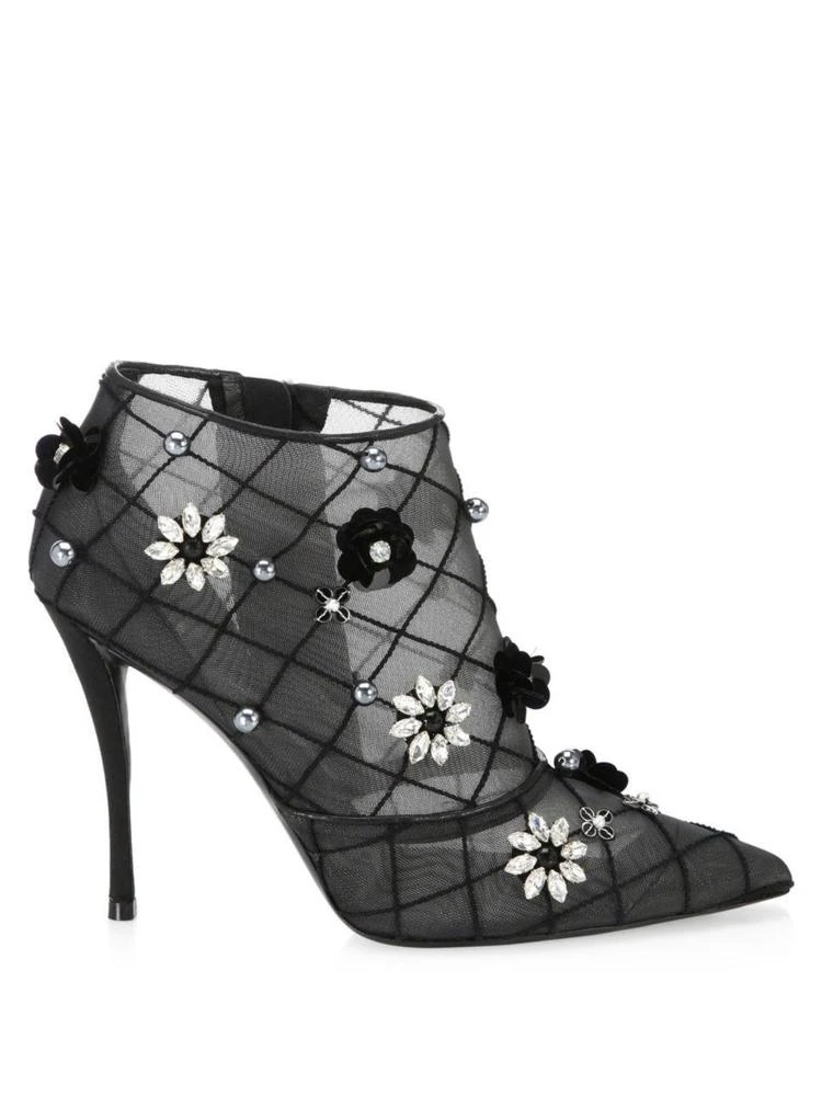 商品Roger Vivier|Floral Point Toe Booties,价格¥17031,第5张图片详细描述