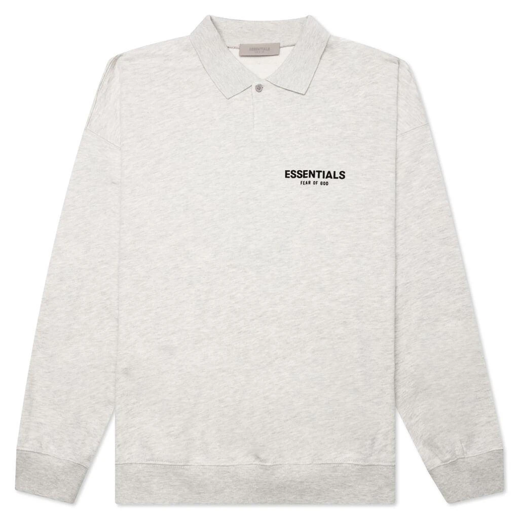 商品Essentials|L/S Polo - Light Oatmeal,价格¥532,第1张图片