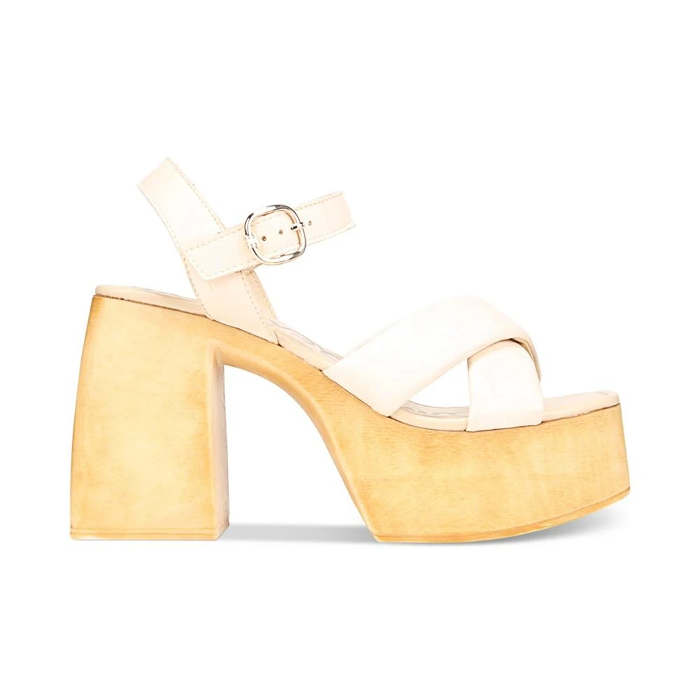 商品Sam Edelman|Suzannah Strappy Wooden Platform Sandals,价格¥439,第2张图片详细描述