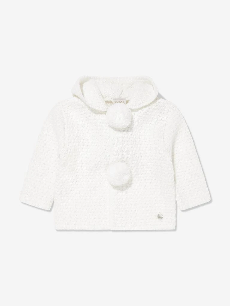 商品Paz Rodriguez|Paz Rodriguez Baby Wool Knitted Coat in Ivory,价格¥577,第1张图片