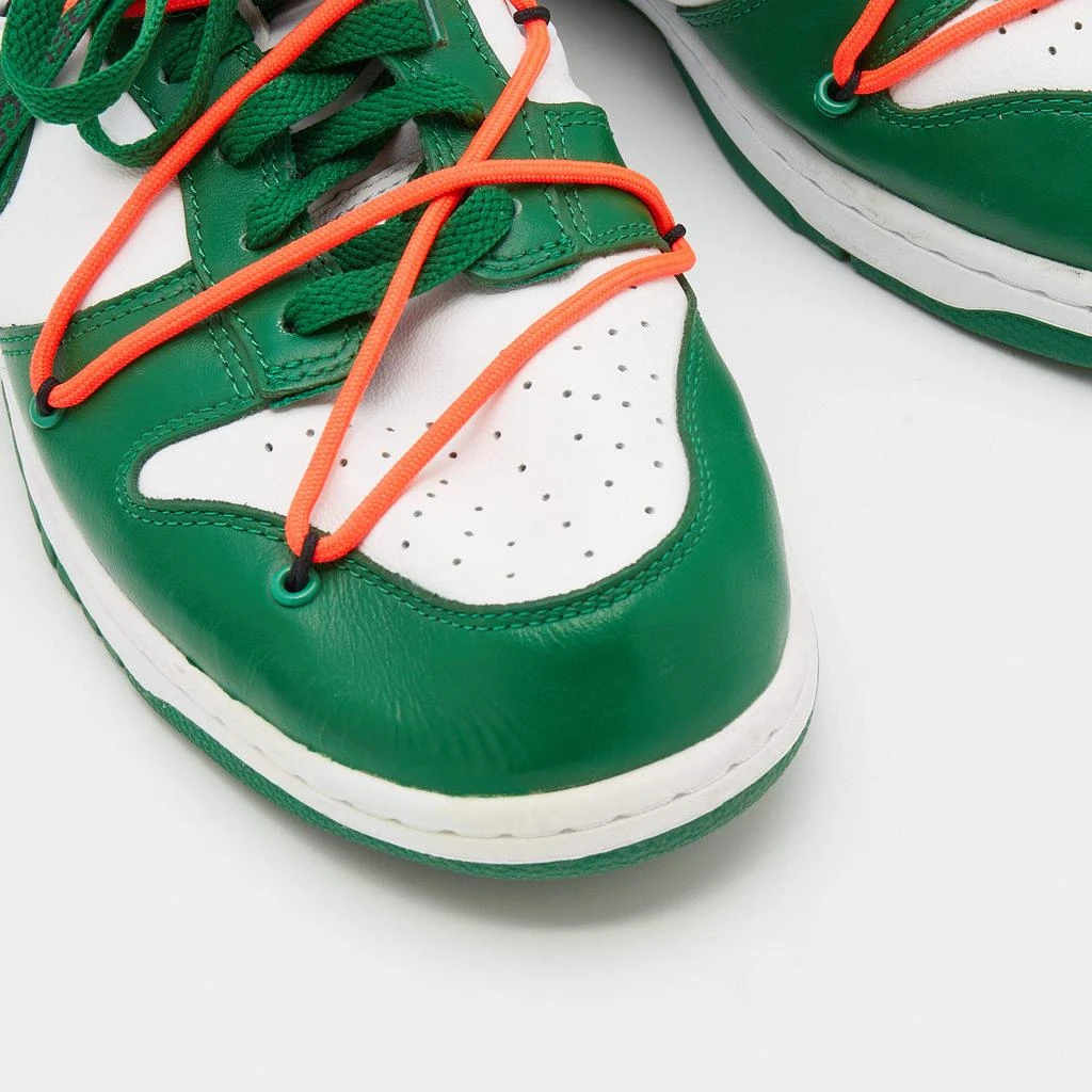 Off-White x Nike Green/White Leather Dunk Low Top Sneakers Size 46 商品