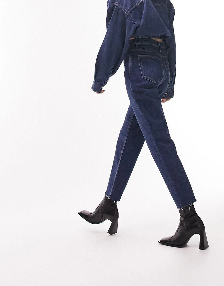商品Topshop|Topshop Straight jeans in indigo,价格¥199,第3张图片详细描述