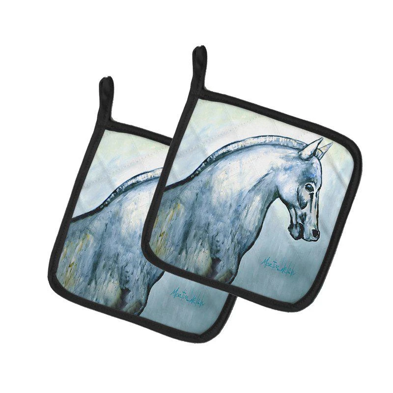 商品Caroline's Treasures|Noble Horse Pair of Pot Holders,价格¥170,第1张图片