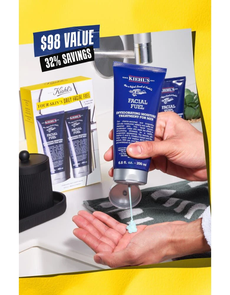 商品Kiehl's|Your Skin's Daily Facial Fuel Duo (Nordstrom Exclusive) $98 Value,价格¥384,第4张图片详细描述