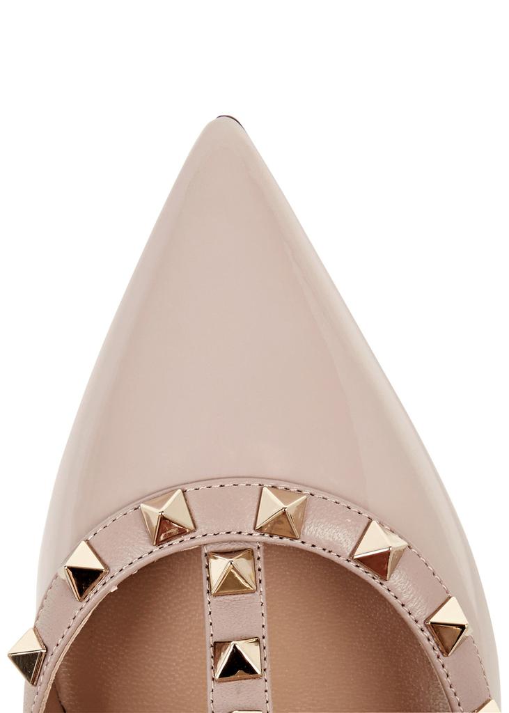 Valentino Garavani Rockstud 100 blush patent leather pumps商品第4张图片规格展示