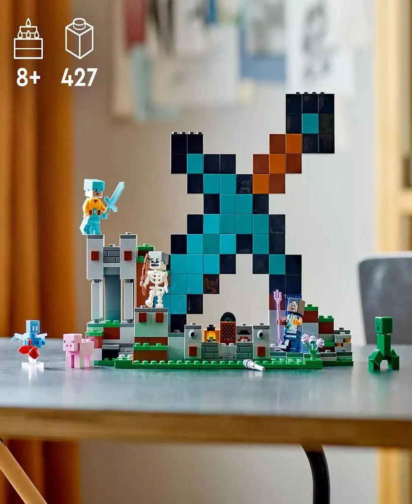 商品LEGO|Minecraft The Sword Outpost 21244 Toy Building Set with Sentinel Soldier, Guardian Warrior, Allay, Skeleton, Creeper and Pig Figures,价格¥335,第2张图片详细描述
