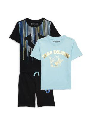 商品True Religion|Little Boy's 3-Piece Tee & Shorts Set,价格¥151,第1张图片详细描述