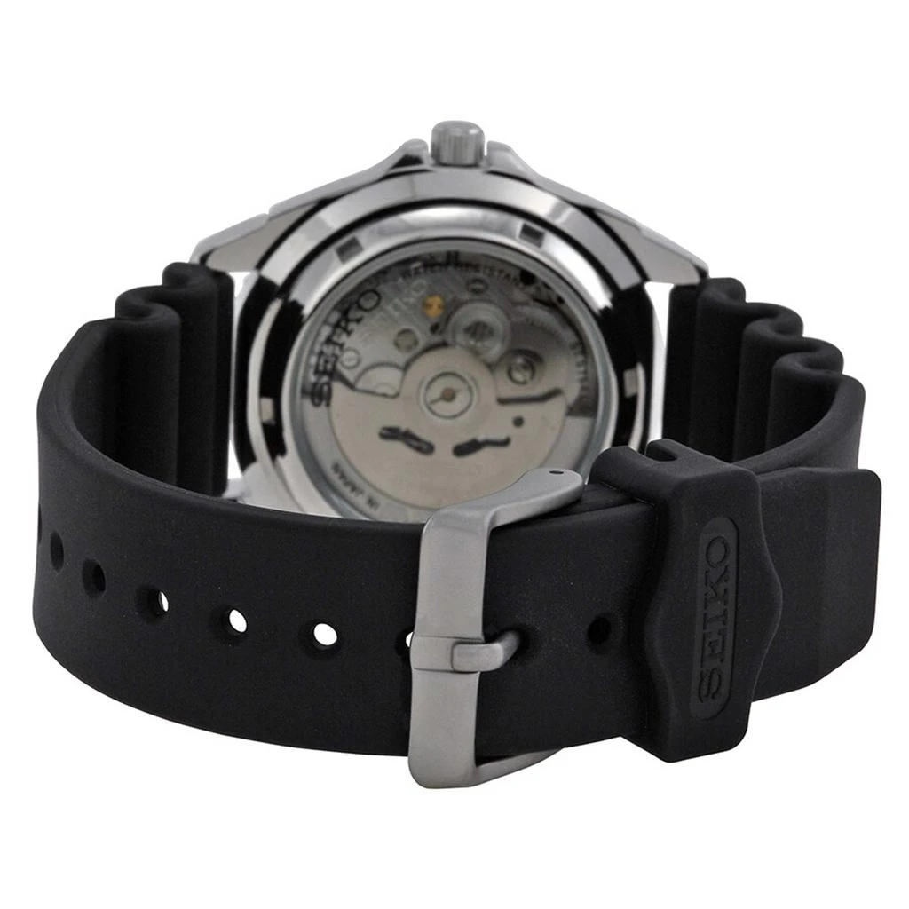 商品Seiko|Seiko Men's Automatic Watch - 5 Sports Rotating Bezel Black Rubber Strap | SNZB23J2,价格¥1145,第2张图片详细描述