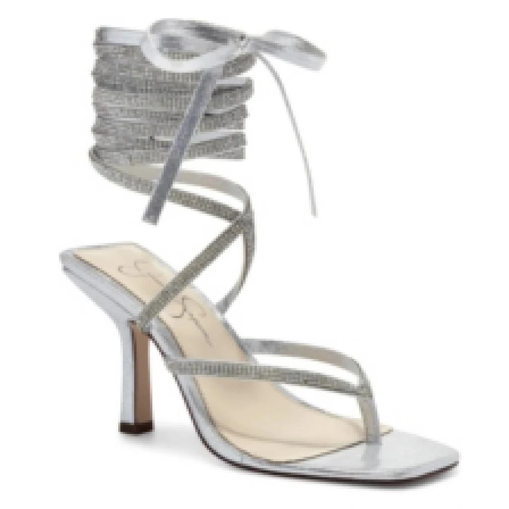 商品Jessica Simpson|Jessica Simpson Kelsa 2 Women's Ankle Wrap Rhinestone Dress Sandals,价格¥132,第1张图片详细描述