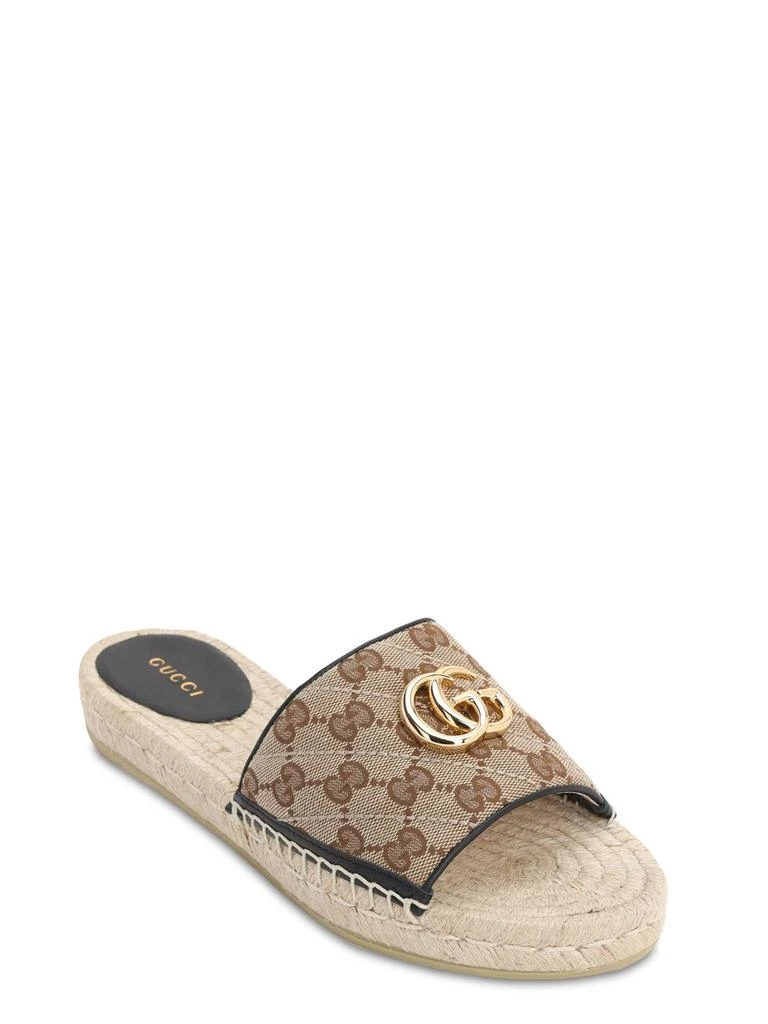 商品Gucci|20mm Pilar Canvas Slide Espadrilles,价格¥4542,第2张图片详细描述