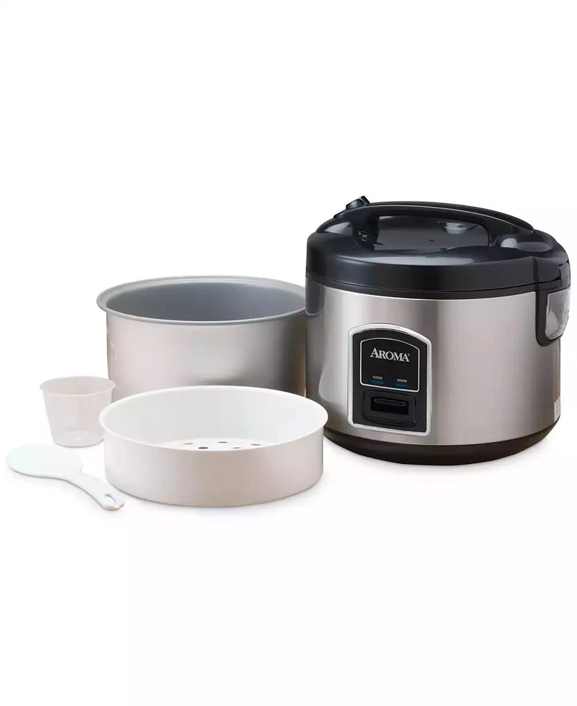 商品Aroma|ARC-914SB 8-Cup Cool-Touch Rice Cooker, Stainless Steel,价格¥256,第3张图片详细描述