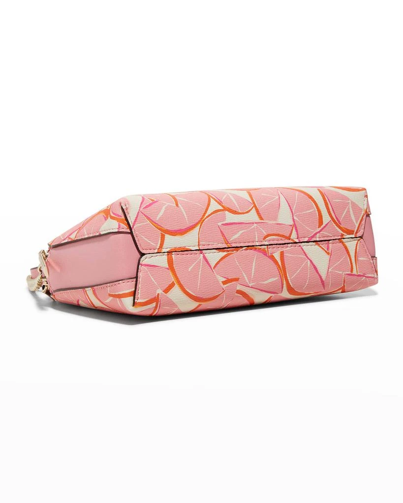 grapefruit-print double-zip crossbody bag 商品