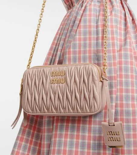 商品Miu Miu|Matelassé leather crossbody bag,价格¥13990,第2张图片详细描述