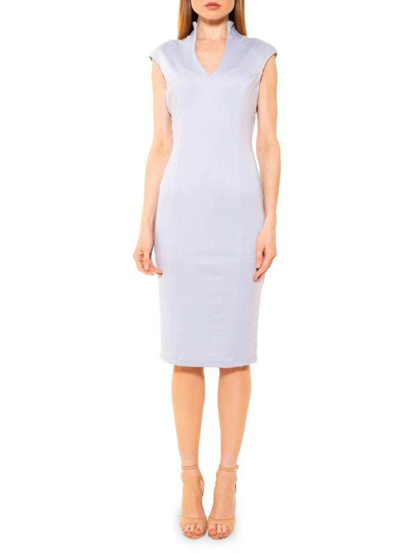 商品ALEXIA ADMOR|Katrina Cap-Sleeve Sheath Dress,价格¥675,第1张图片