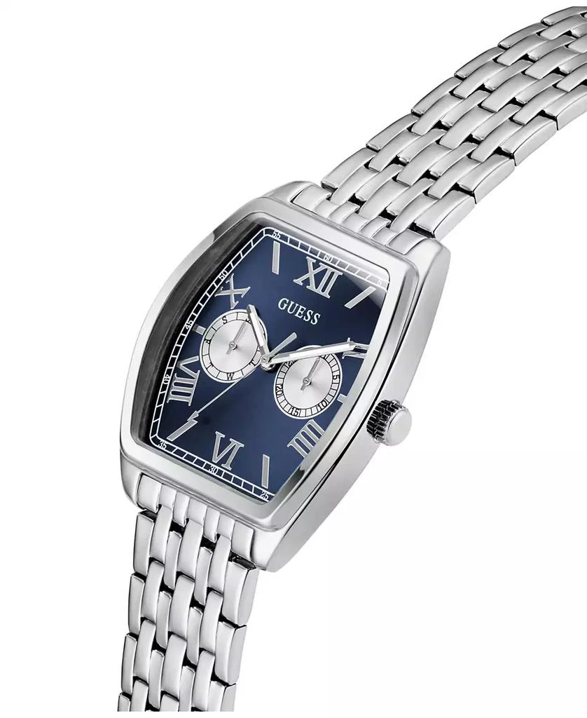 商品GUESS|Men's Silver Tone Multi-function Watch, 38mm,价格¥1252,第2张图片详细描述