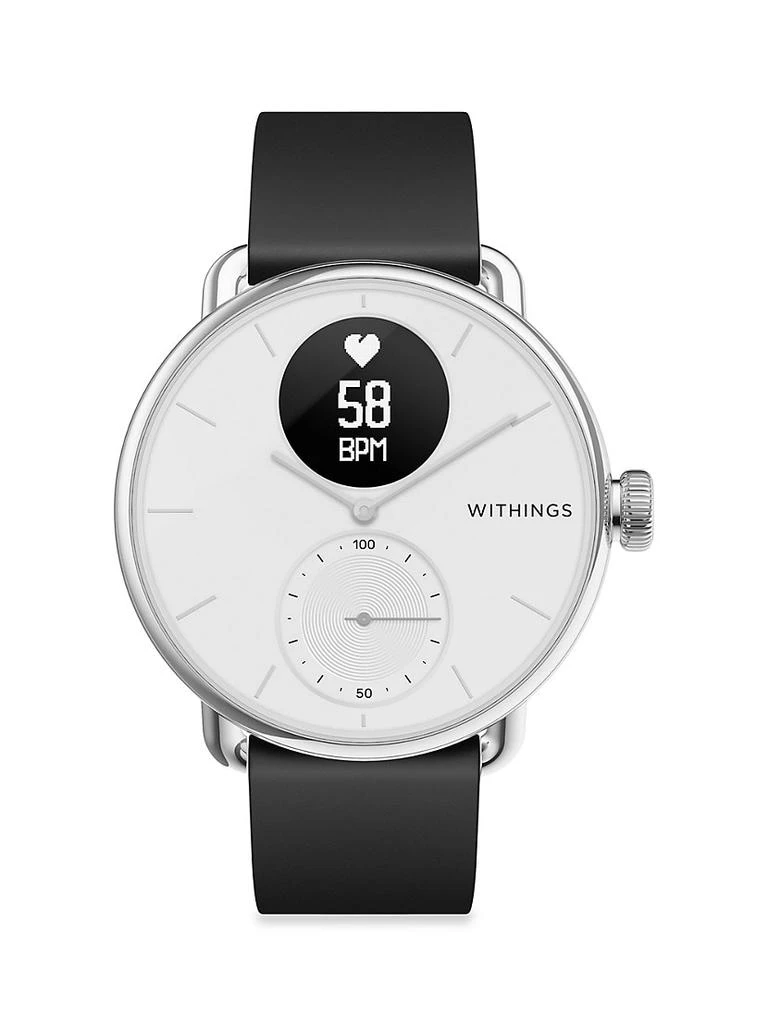 商品Withings|Scan Watch-Luxury Smartwatch with Health Tracking ECG, Heart Rate and Oximeter - 38mm,价格¥2258,第1张图片