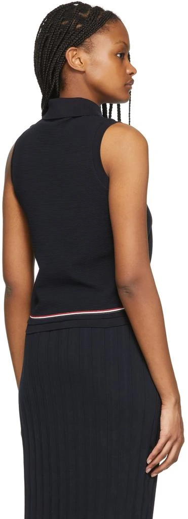商品Thom Browne|Navy Ottoman Knit Polo,价格¥1545,第3张图片详细描述
