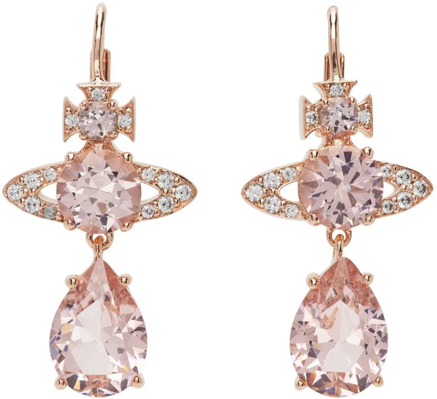 商品Vivienne Westwood|Rose Gold Ismene Drop Earrings,价格¥1315,第1张图片