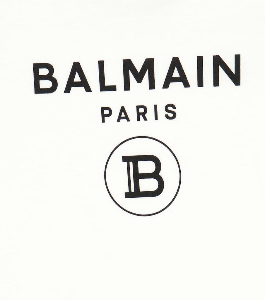 商品Balmain|Baby logo cotton T-shirt,价格¥836,第5张图片详细描述