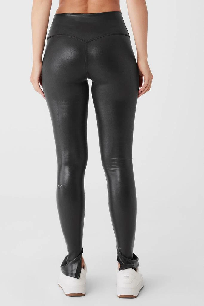 商品Alo|Foil Airlift High-Waist Elongated Legging - Black Foil,价格¥765,第2张图片详细描述