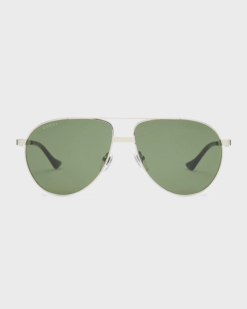 商品Gucci|Men's GG1440Sm Metal Aviator Sunglasses,价格¥2300,第3张图片详细描述