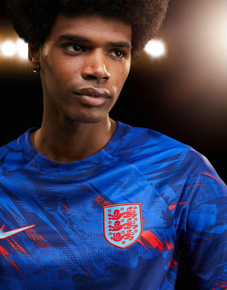 Nike Football World Cup 2022 England unisex premium unisex t-shirt in navy商品第2张图片规格展示