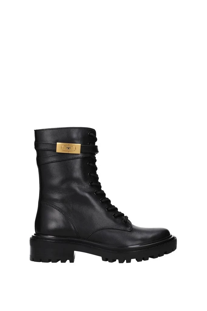 商品Tory Burch|Ankle boots combat Leather Black,价格¥1705,第1张图片