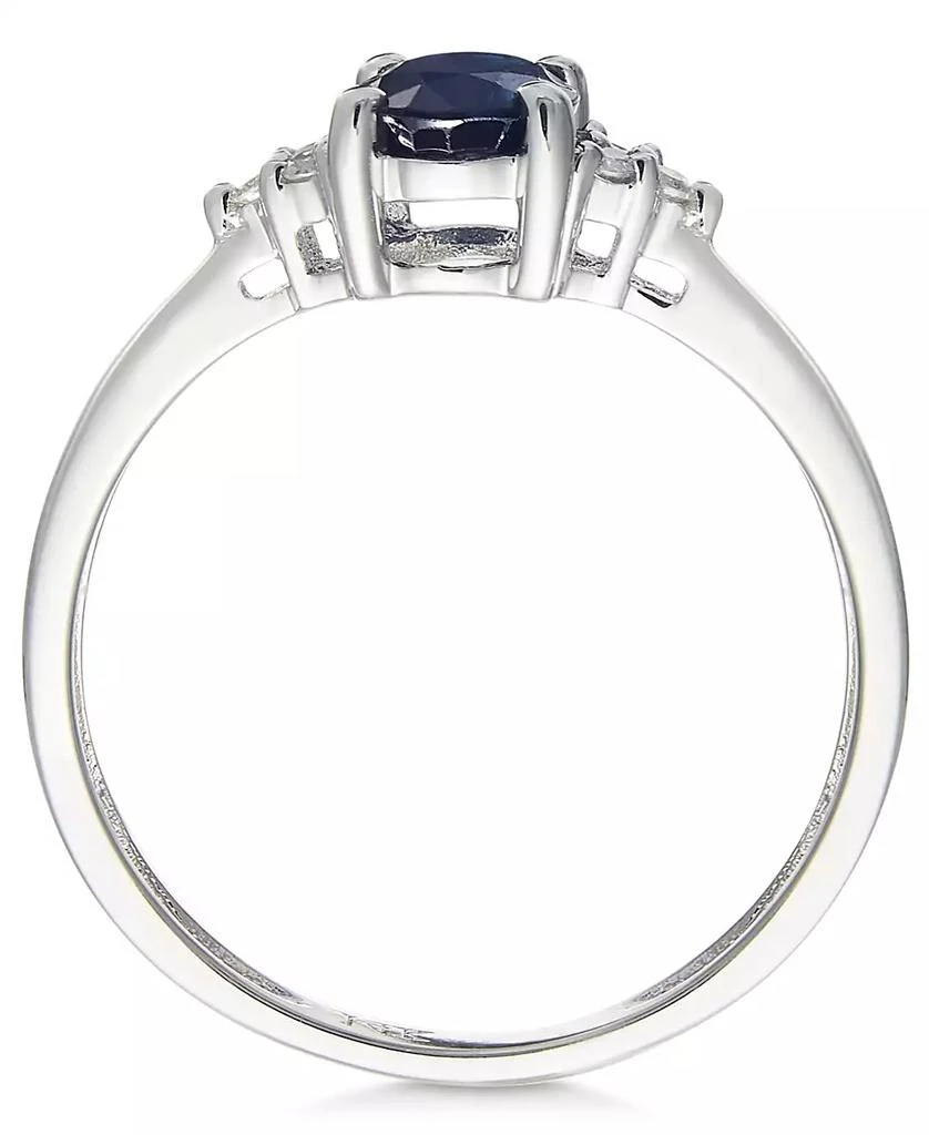 商品Macy's|Sapphire (9/10 ct. t.w.) and Diamond Accent Ring in 14k White Gold (Also Available in Tanzanite, Emerald and Ruby),价格¥4845,第2张图片详细描述