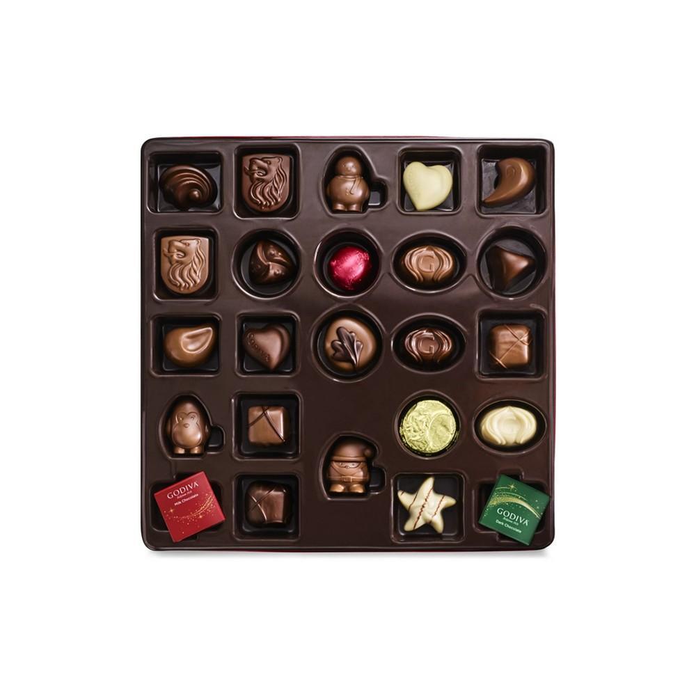 商品Godiva|圣诞节礼盒装巧克力 24颗 混合口味,价格¥298,第6张图片详细描述