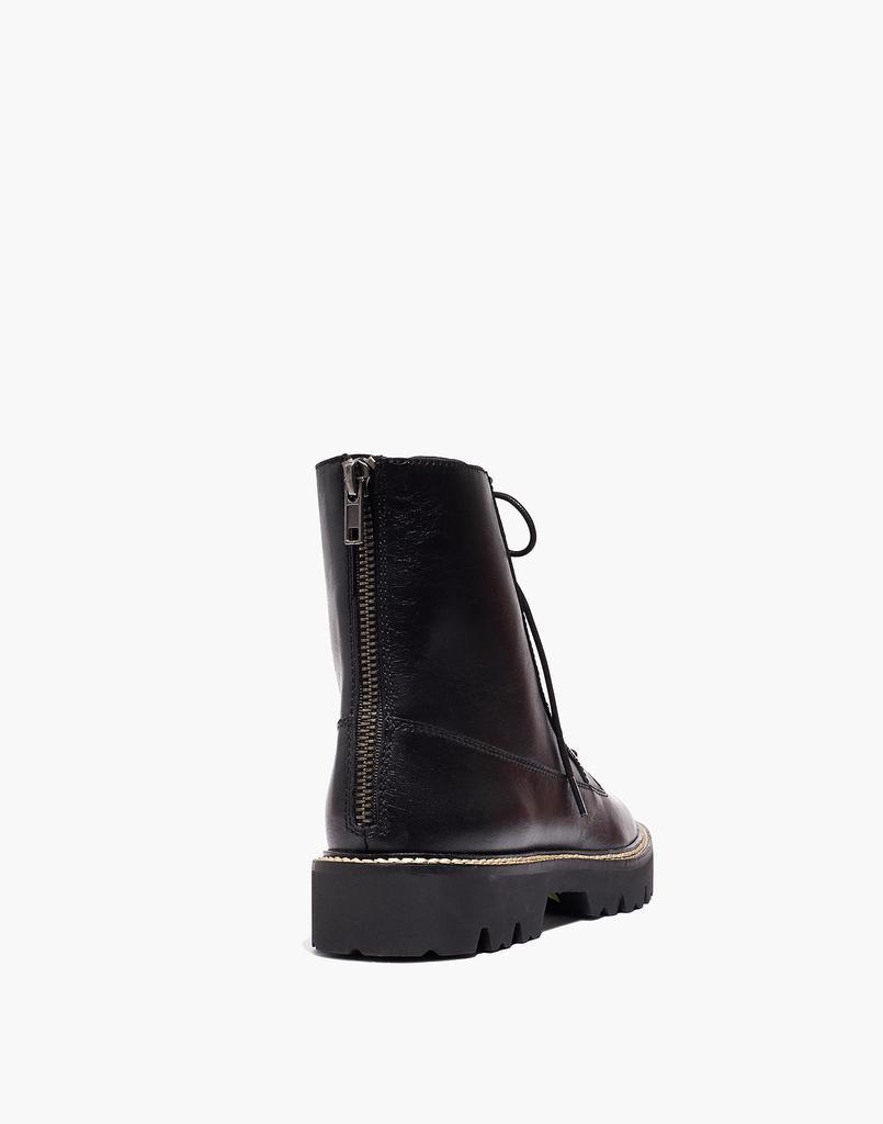 商品Madewell|The Citywalk Lugsole Lace-Up Boot in Leather,价格¥515,第5张图片详细描述