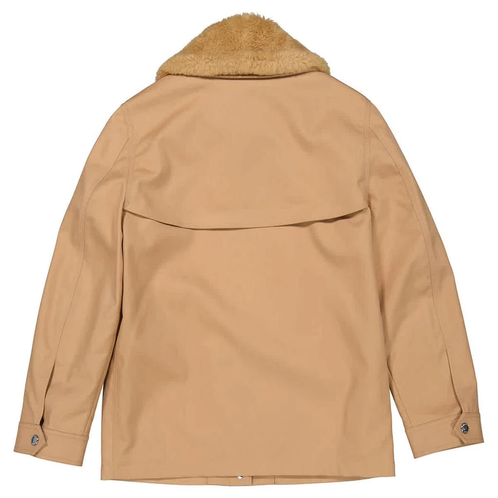 商品Burberry|Ladies Camel Shearling Collar Gabardine Field Jacket,价格¥2766,第2张图片详细描述